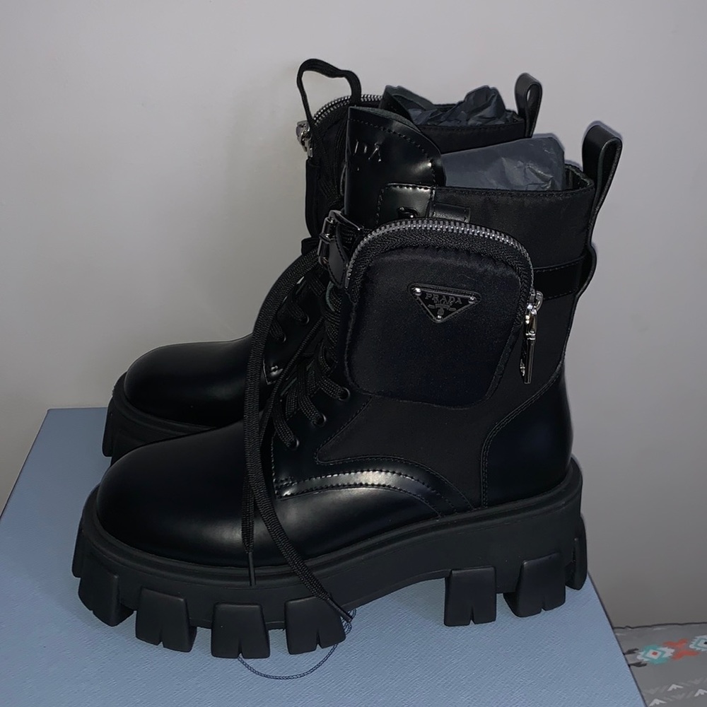 Prada Combat Boots